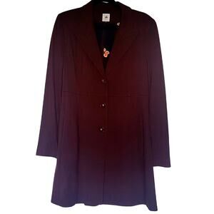 Cabi Boss Long Jacket in Currant Wine, M